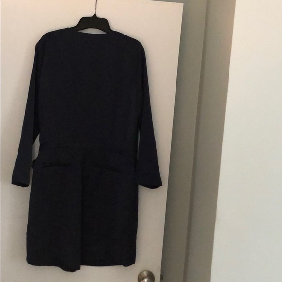 Banana Republic Navy wrap skirt dress - Picture 2 of 2